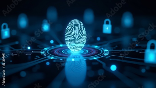 Digital Fingerprint Security Concept