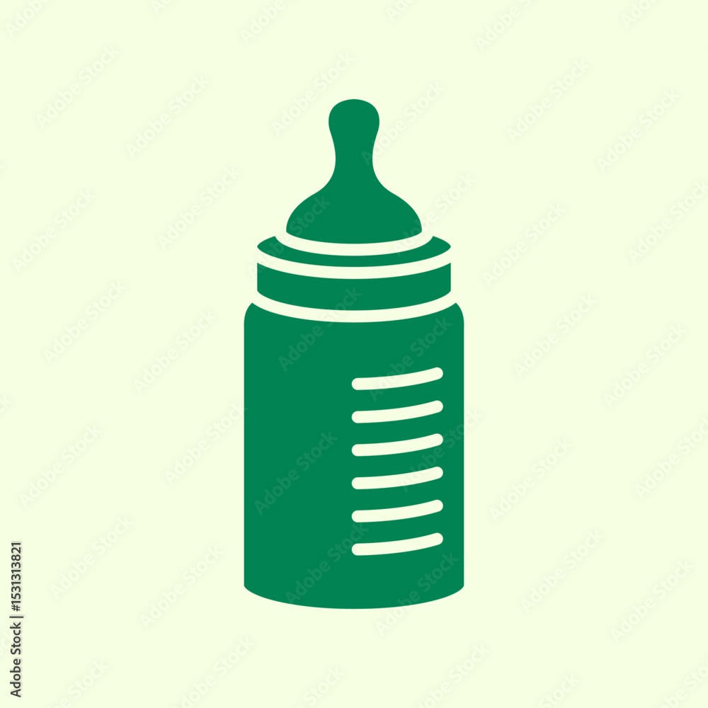 Baby bottle trendy artwork handsome abstract vector illustration colorful useable design Baby bottle trendy artwork handsome abstract vector illustration colorful useable design
