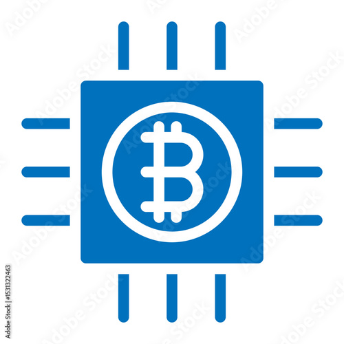 bitcoin network chip icon