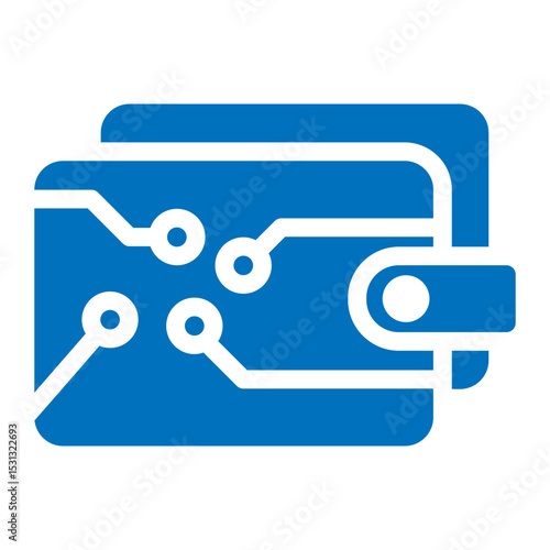crypto circuit wallet icon
