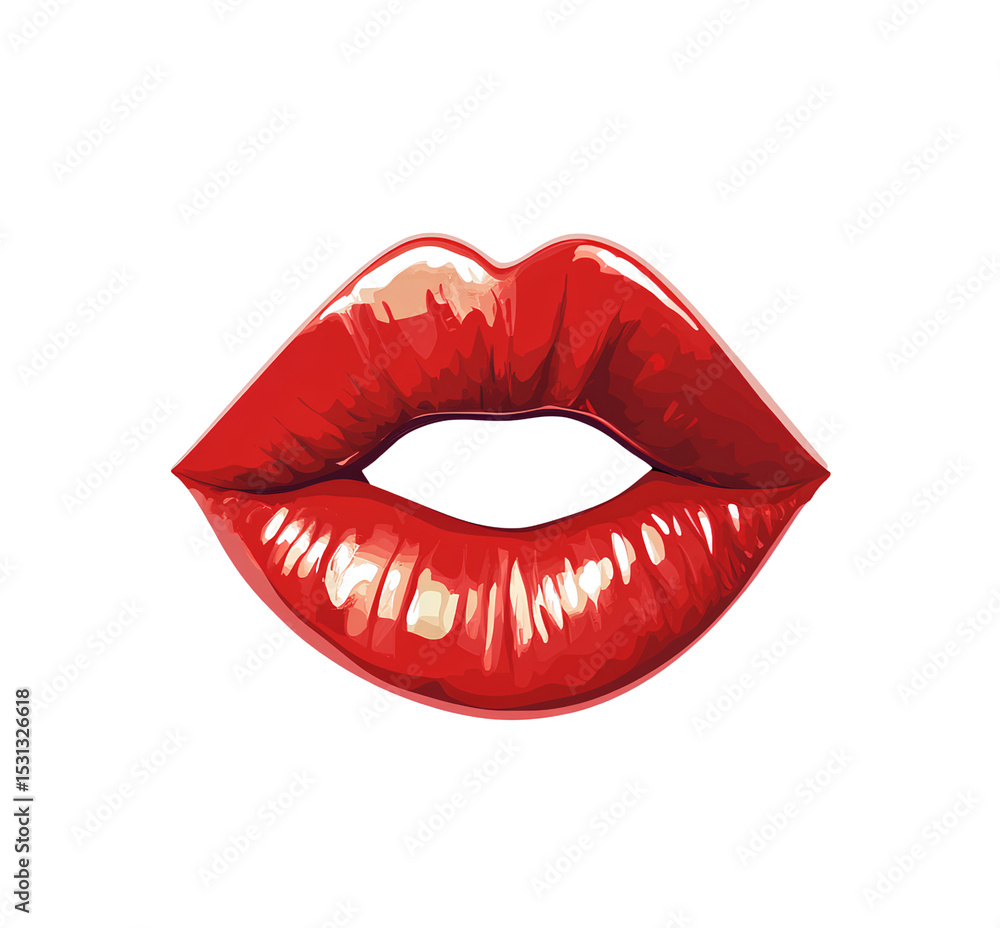 Red lipstick kiss mark vector, clip art on a transparent background. Red lipstick kiss mark vector, clip art on a transparent background.