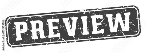 preview rectangular sign. preview stamp
