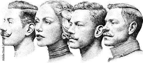 Retro hairstyles and grooming: vintage barber and makeup styles