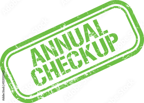 Annual checkup stamp