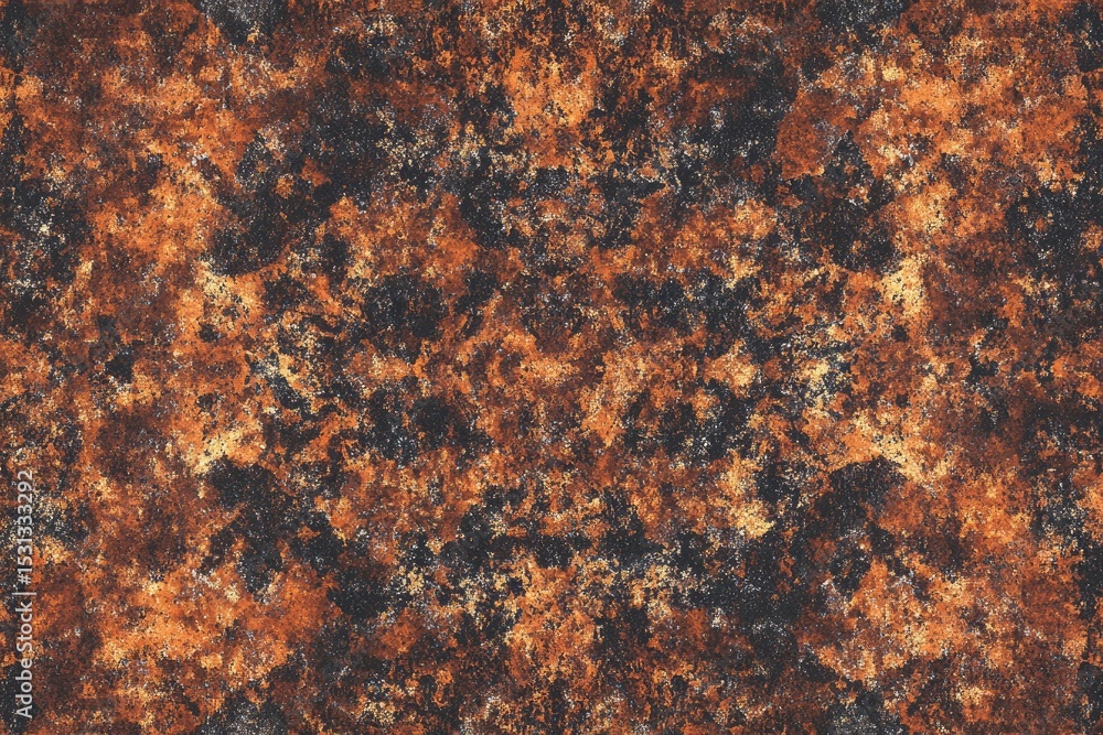 Abstract, textured surface with a pattern of warm, burnt orange and dark brown marbled effects. The pattern is symmetrical and repetitive Abstract, textured surface with a pattern of warm, burnt orange and dark brown marbled effects. The pattern is symmetrical and repetitive