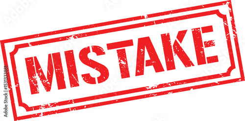 Grunge stamp mistakes