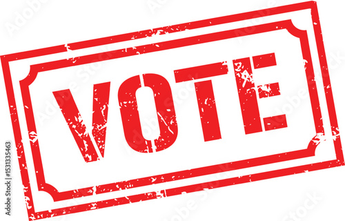 Grunge stamp vote