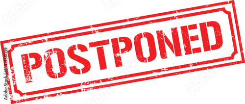 Grunge stamp postponed