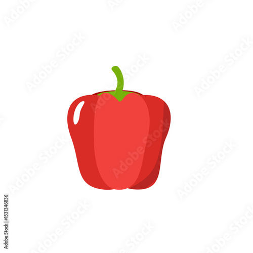 red bell pepper vector  food. Vegetable icon designs