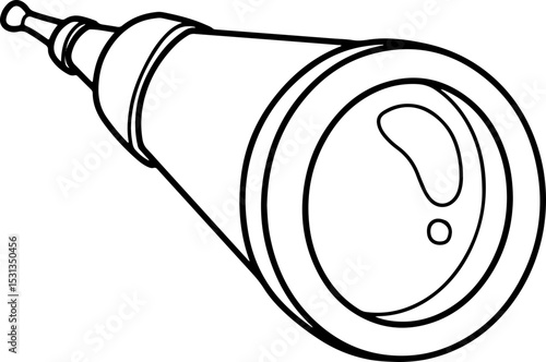 hand drawn binoculars