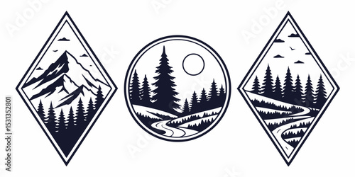 vector illustration of mountain