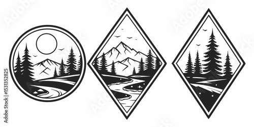 vector illustration of mountain