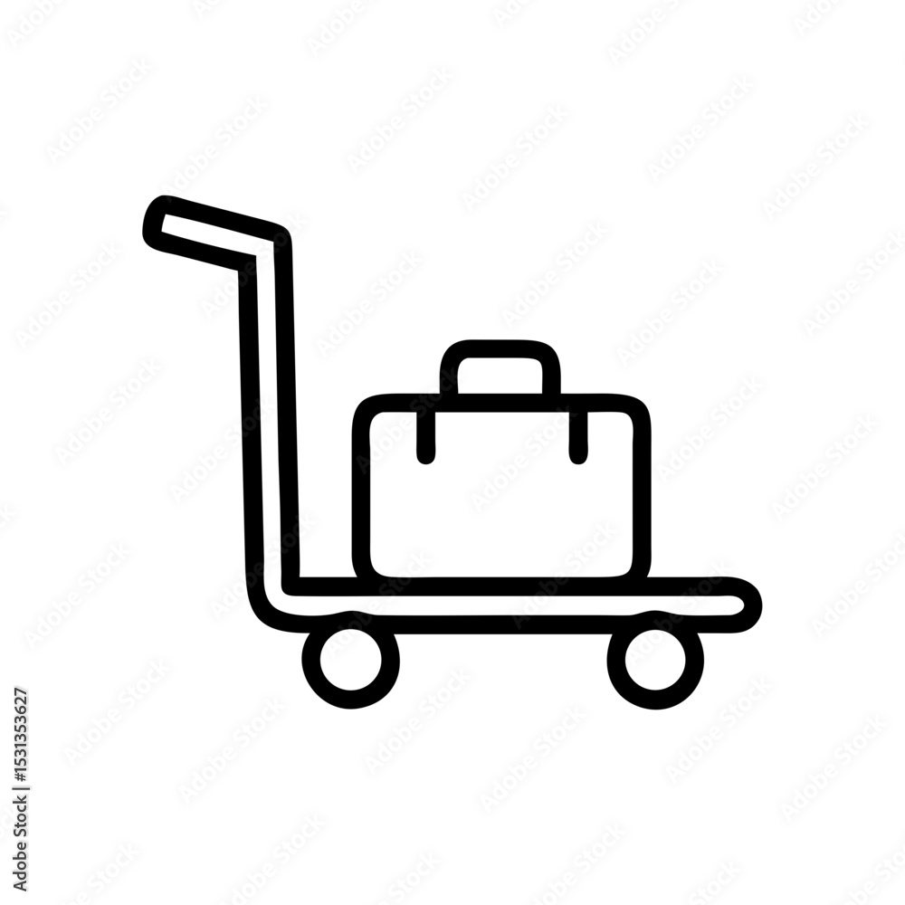 Black Travel Suitcase Vector Silhouette Design for Travel and Vacation Themes, vector line art silhouette
Black Travel Suitcase Vector Silhouette Design for Travel and Vacation Themes, vector line art silhouette