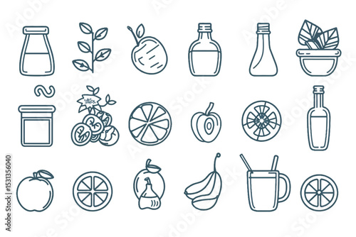 Collection monochrome simple oils and aromatherapy line icon vector illustration. Set spa salon body skin care relaxation candles, towels, incense natural ingredient isolated. Massage wellness resting