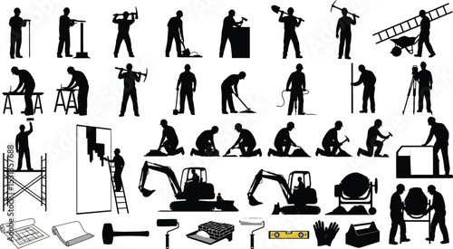 A collection of eight different clothes hangers arranged in two rows on a white background vector image