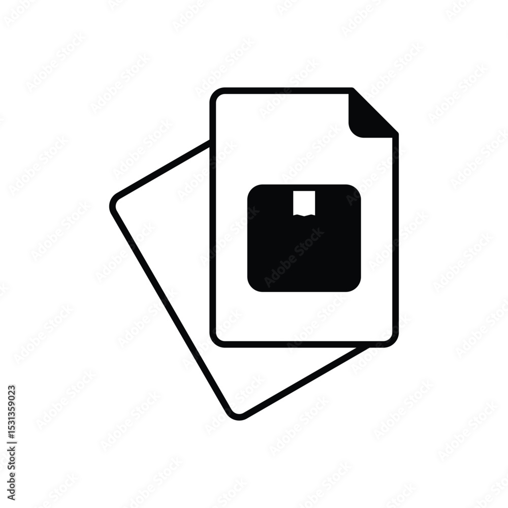 Documents Icon vector stock illustration Documents Icon vector stock illustration