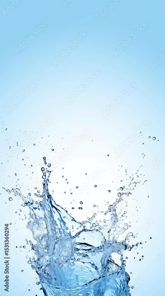Crystal Clear Water Splash High-Resolution Photography of Pure, Refreshing H2O Crystal Clear Water Splash High-Resolution Photography of Pure, Refreshing H2O
