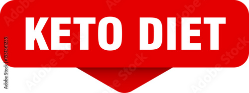 keto diet sticker. keto diet sign on transparent background