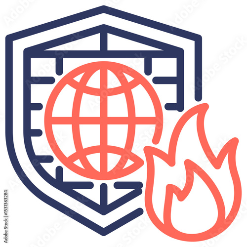 Network Firewall Icon