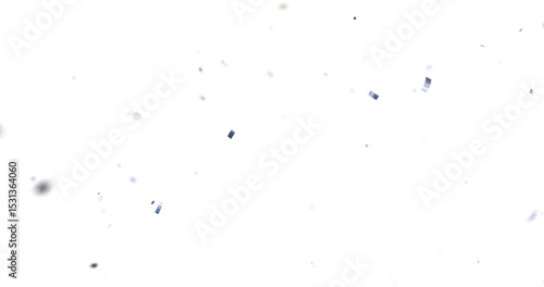 Colorful Confetti against a White Background Tranparent BG Confeti. Confetti partical isolated background. 3d Rendering Transparent Confetti. Confetti Celebrations Party Background Design.