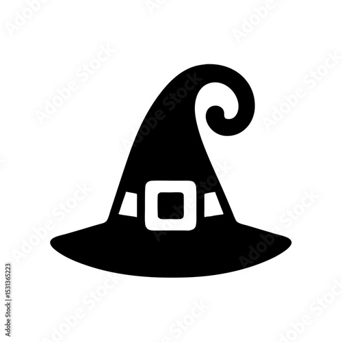 Witch Hat Icon Vector Illustration