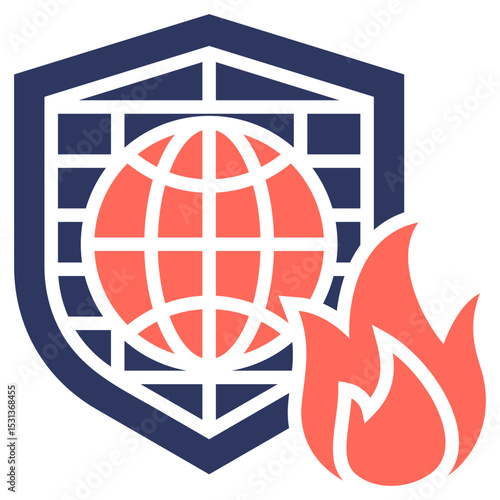 Network Firewall Icon