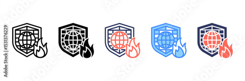 Network Firewall Icon