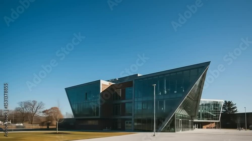 Wallpaper Mural Modern glass building with sunny day. Torontodigital.ca