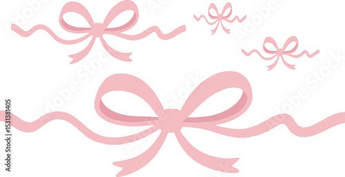 pink rainbow bow tie with ribbon