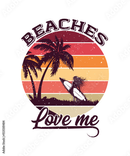 Dusk by the Sea Design, EPS, VECTOR
