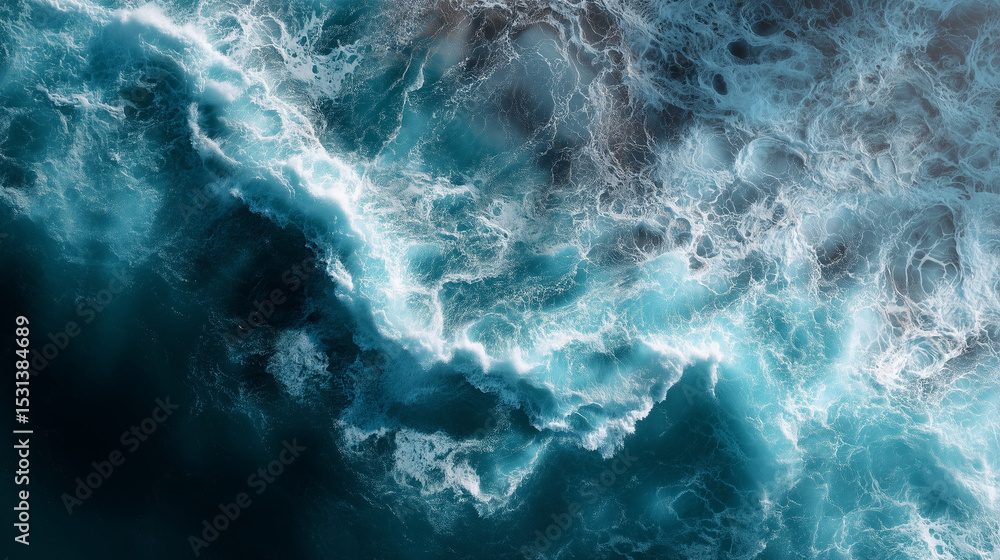 Fototapeta premium blue water surface