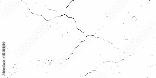 high contrast image showing a cracked white surface, creating a distressed and textured abstract pattern design element