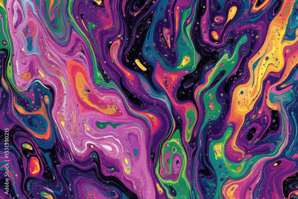 Obraz premium Abstract swirling colors, vibrant and dynamic