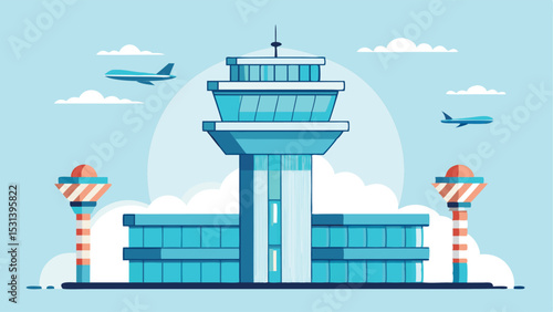 Air Traffic Control Tower Scene