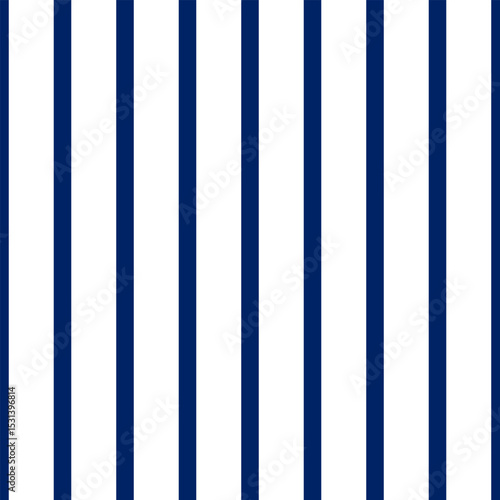 Background with vertical blue and white stripes. Seamless and repeating pattern. Smooth straight stripes. Vector illustration.