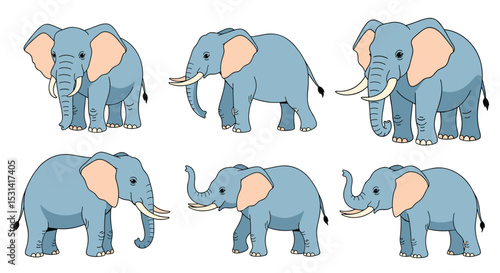 Magnificent Elephants Roaming in Harmony A Journey Through the Animal Kingdom Habitat
