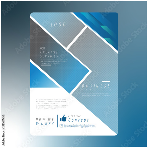 Modern corporative flyer template