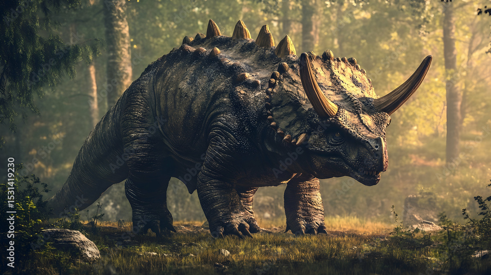 Fototapeta premium Prehistoric animal in its natural ED76C
