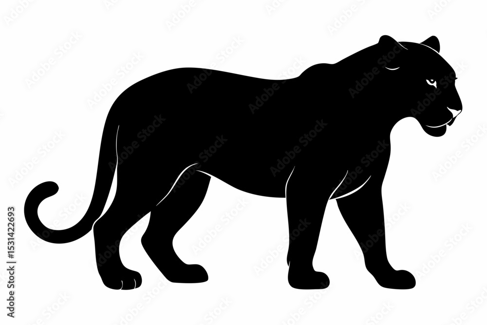jaguar sihouette black vector jaguar sihouette black vector
