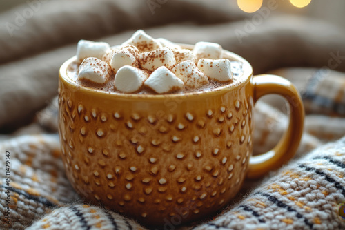 Wallpaper Mural Mug filled with hot chocolate and marshmallows. Torontodigital.ca