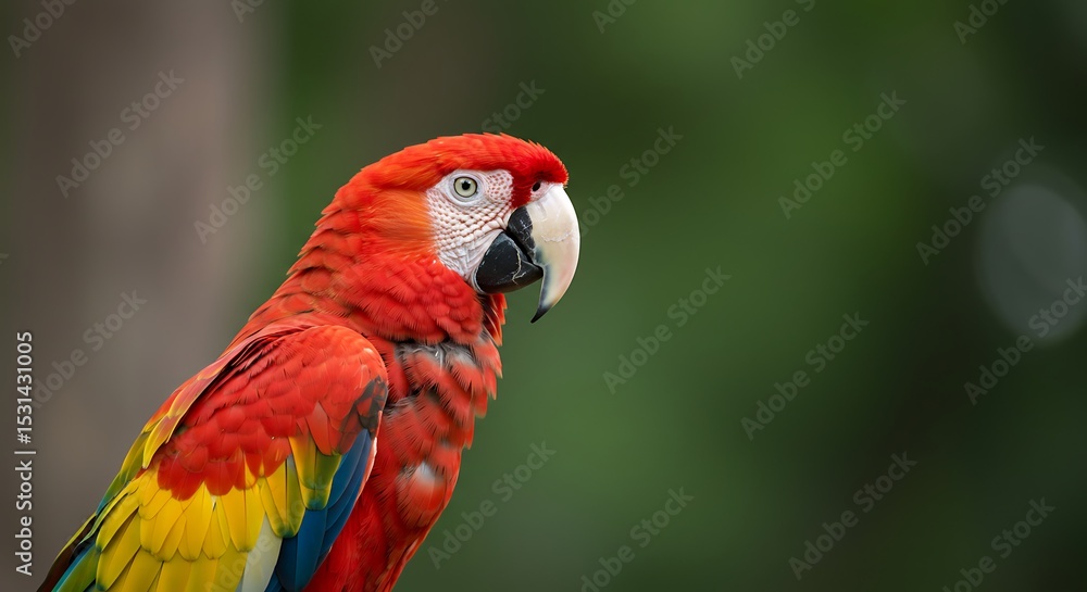 Beautiful red and yellow macaw with 4k resolution Beautiful red and yellow macaw with 4k resolution