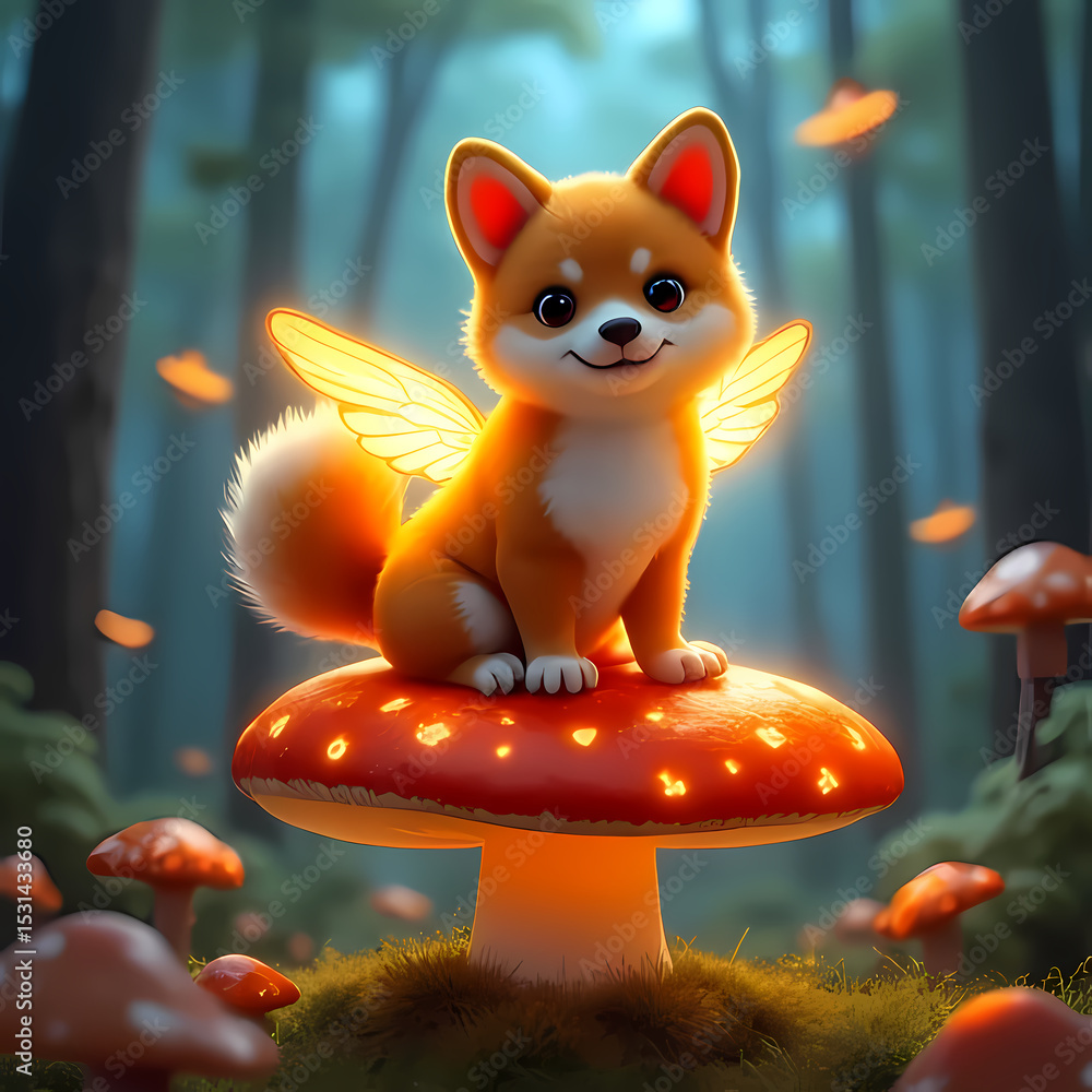 custom made wallpaper toronto digitalShiba fairy adventure