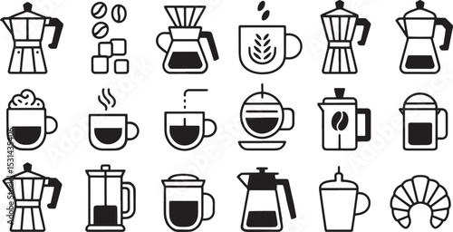 Bold Coffee Icons Collection