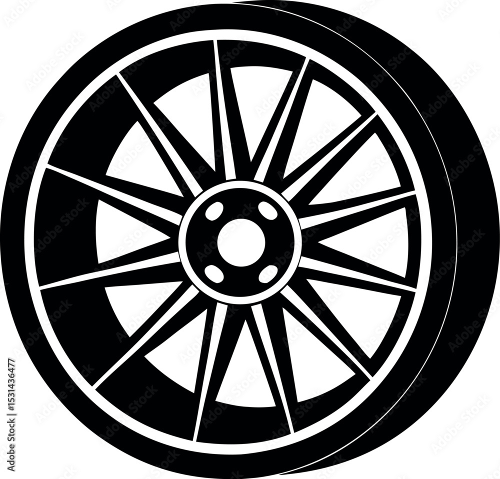 Fototapeta premium wheel of the car