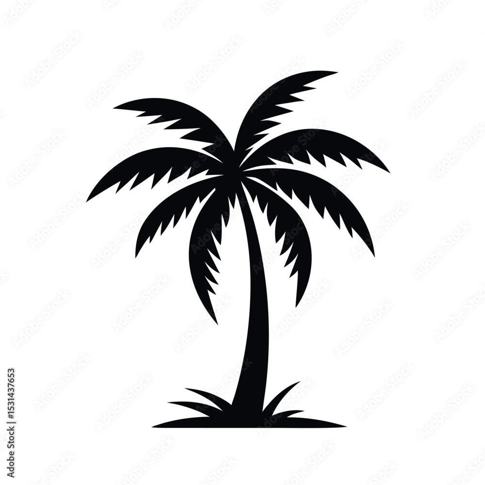 Obraz premium palm tree silhouette