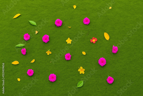 Flowers and blue sky background featuring wallpaper for different site