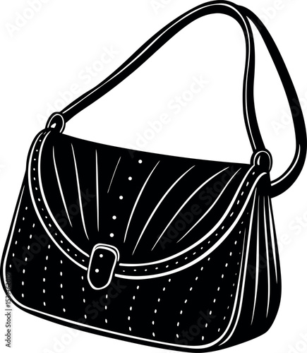 Oversized Shoulder Clutch For Travel Shallotte On White Background