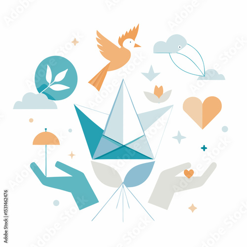 World Adoption Day Symbolic Vector on White Background