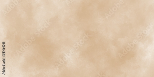 Watercolor light brown background painting textured on grungy distressed abstract design element, beige splash of brown powder paint vintage grunge texture and watercolor splashes on white background.