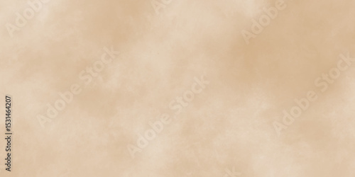 Watercolor light brown background painting textured on grungy distressed abstract design element, beige splash of brown powder paint vintage grunge texture and watercolor splashes on white background.